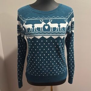 Loft Fair Isle Reindeer Sweater